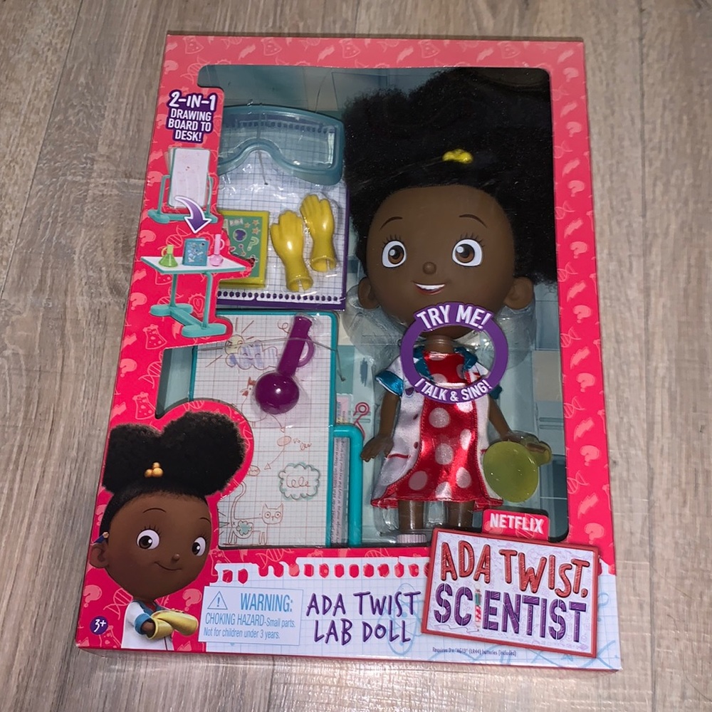 NWT Netflix Ada Twist Scientist Ada twist lab doll